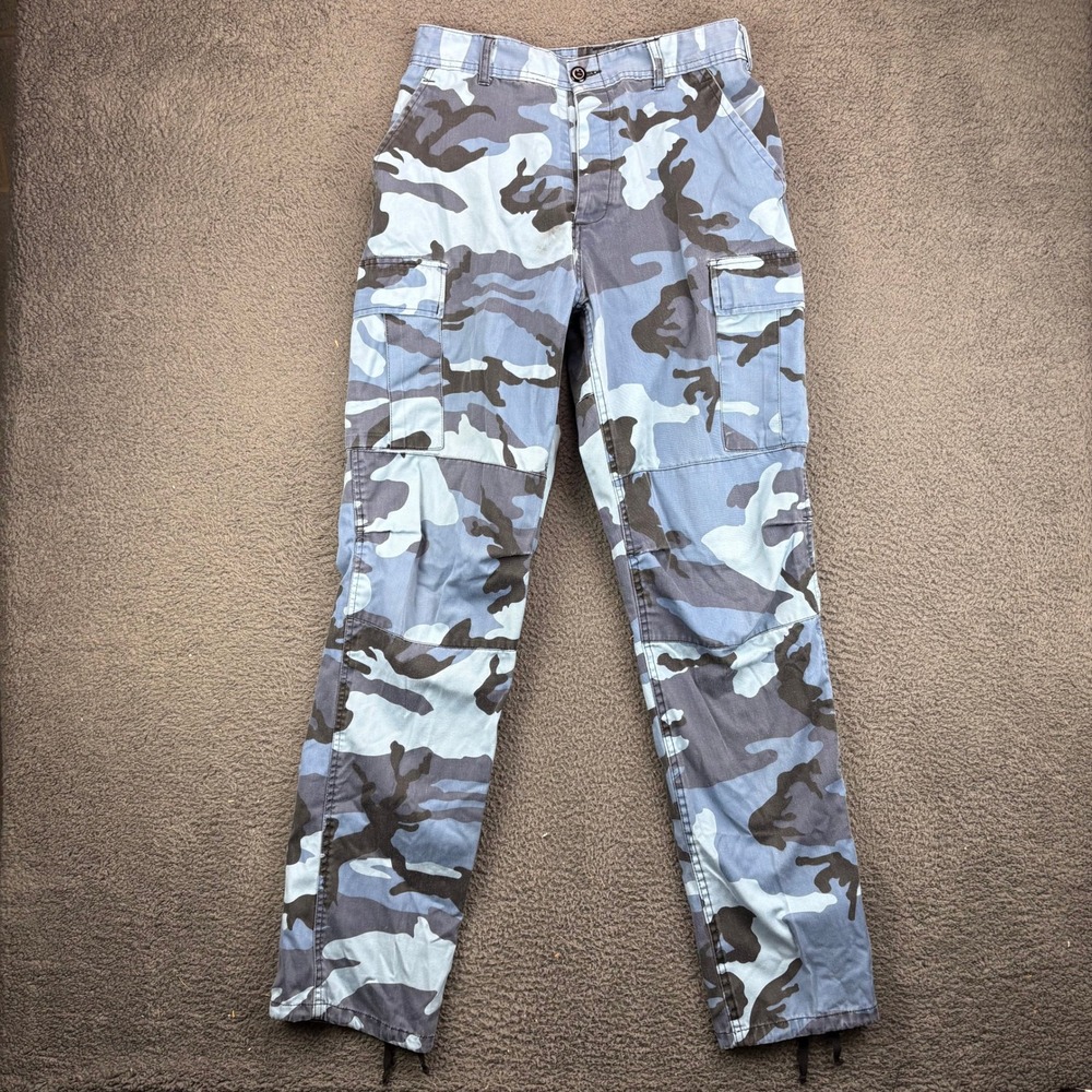 Rothco Ultra Force BDU Blue Camo Cargo Pants Mens Medium Long Tactical Utility